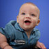 Belleville IL 4 month old baby boy studio portrait by Dinan Photo