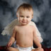 Millstadt, IL angel baby boy studio portrait by Belleville IL childrens photographer