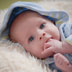 Belleville, IL four month old baby boy portrait by Dinan Photo, located in Belleville IL