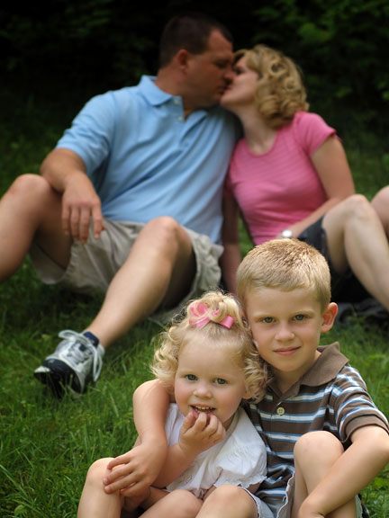 fun family portrait shot at Centennial Park, in Swansea Illinois