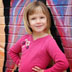 Portrait of a 5 year old Freeburg, IL girl taken on-location in downtown Belleville, IL