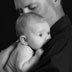 Glen Carbon IL dad and newborn portrait